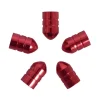Ventieldoppen rood 5 stuks