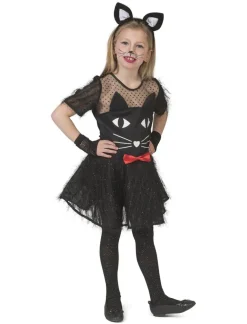 Verkleedjurk Black Kitty - Maat 128