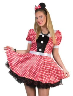 Verkleedjurk Minnie Muis Rood Polkadot - Maat 40/42