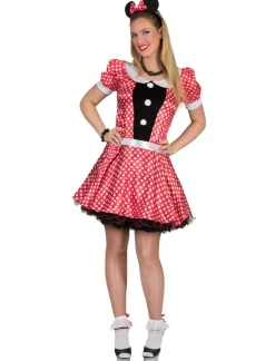 Verkleedjurk Minnie Muis Rood Polkadot - Maat 36/38