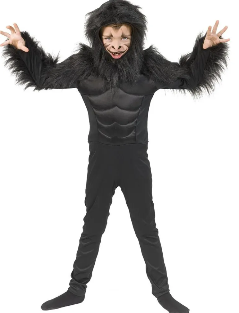Verkleedpak Gorilla George - Maat 140