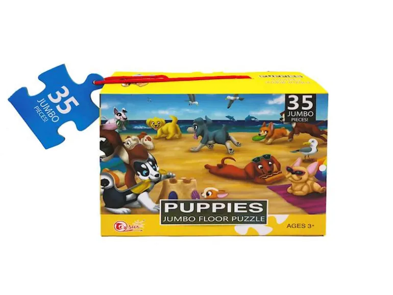 Vloerpuzzel puppy's 35 stuks