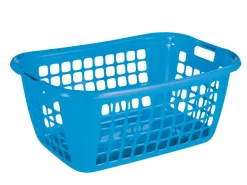 Wasmand blauw 65 x 45 x 27 cm