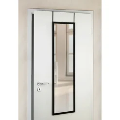 Wenko Arcadia Deurspiegel 120x30 cm - Zwart