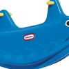 Whale teeter totter blue