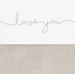 Wieglaken 75 x 100 cm Love You Nougat Katoen