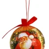 3x kerstbal santa