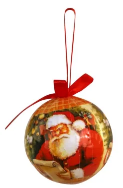 3x kerstbal santa