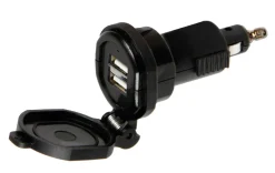 2x USB DIN Lader- 2700 mA - 12/32V