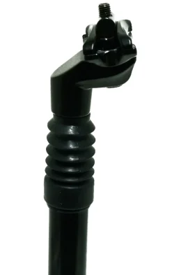 Zadelpen alu geveerd zwart met kop Dia.27,2 mm / Ext.350 mm