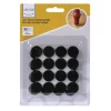 Zelfklevende ronde viltjes 20 mm zwart (32 stuks)