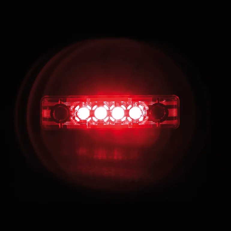 Zijlicht 4 LEDS 24V Rood