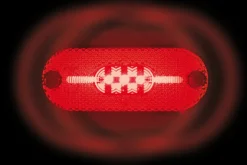 Zijlicht met reflector 5 LEDS Rood